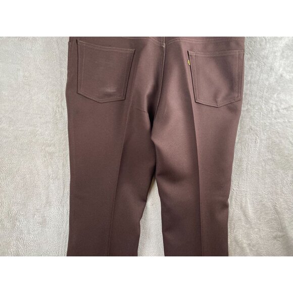 Levis Mens 517 Jeans 42x30 Boot Cut Brown 100% Polyester Vintage 1972 - Picture 13 of 16
